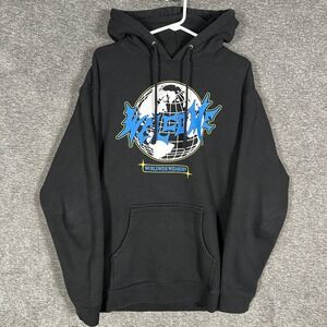 Welcome Hoodie Mens Large‎ Black Worldwide Wizardry Graphic Skate Pullover